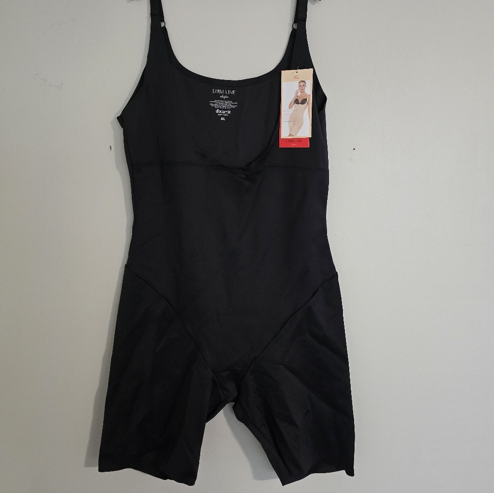 NWT STRM LINE Shape Wear your Own Bra Bodysuit Sz XL